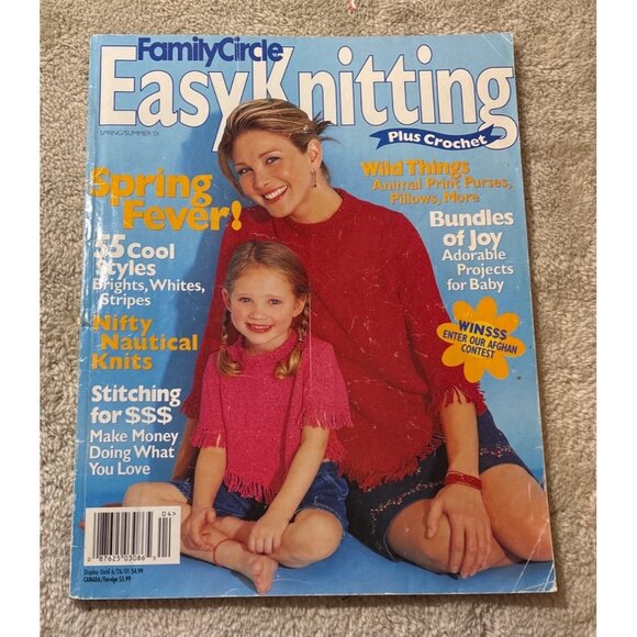 2 Family Circle Easy Knitting Magazine Spring/Summer 2006 Issue - Picture 7 of 12